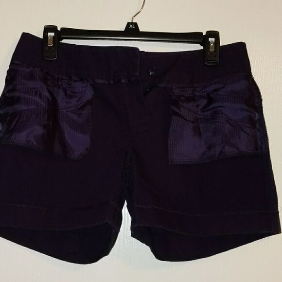 THE LIMITED LDIE SZ 4 DEEP PRPLE SHORT 100% COTTON - Picture 5 of 7